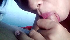 Wet Pussy Student Squirts Multiple Times into Pretty Mouth