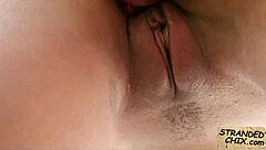 czech hitchhiker katy rose gets picked up and fucked hard in the car pov