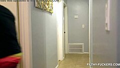 Sarah Lace Fingers Pussy with Dildo as Step-Dad Spies Under Bed