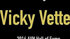 blonde milf vicky vette drops to knees slurping boss monster cock till cum explosion