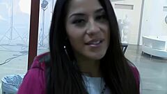 Fucking Curvy Brunette Slut in Fishnets and Heels Doggystyle!