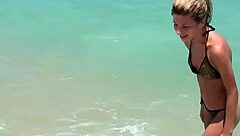 She teases with a blowjob before getting fucked hard on holiday