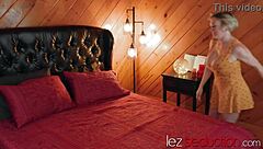 Blonde MILF Dee Williams gets her face buried in brunette Syren de Mer's pussy during kinky facesit fest