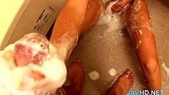 japanese curly haired model flaunts her tight pussy in hd compilation