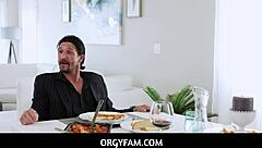 Strict Stepdad's Secret Move Punishes Disrespectful Stepdaughter in Wild Orgy