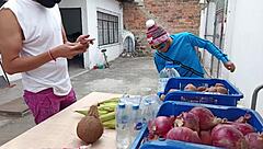 curvy latina college babe with big natural tits gets fucked hard by neighbor salesman