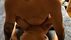 stepsister's pink pussy gets fingered then fucked missionary until hot cumshot drips out