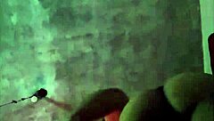 Latina amateur slips dildo in while shaking big natural tits like a slut at home.