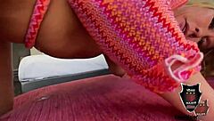 Rome Major deepthroats fucks Mellanie Monroe big tits pussy cowgirl cum