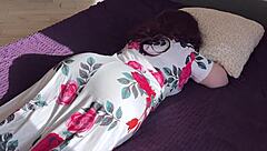 hey stepmom's chillin on bed but stepson sneaks in for that big ass taboo fun