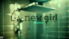 whoops i meant fierce brunette stunner showers hot... damn