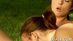 stare at these horny lesbian teens licking wet pussies and small tits