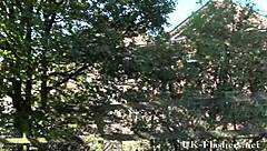 black teen ebony babe thrilled by public nudity flashing