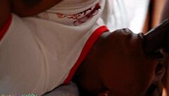 ebony kittylove's fat ass secretly railed from behind