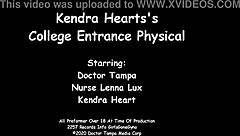 Tampa university nurse kendra heart spreads for patient fingering and anal play in gloves