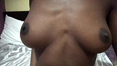 omg i'm so horny teasing my ebony tits and pussy for you 😩💦