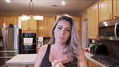 Heartbroken yet horny catching neighbor's cheating wife Coco Vandi begging for creampie pounding