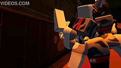 Shark girl furry gets wild solo fun in roblox bedroom play