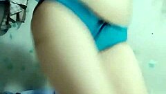 Glasses girl flashes her hot stuff all alone