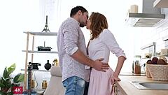 mishelle klein bends over for deepthroat blowjob then rides cock cowgirl style