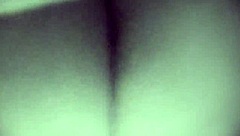 bitch spreads legs revealing her massive hairy gaping pussy