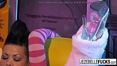 jezebelle and leya dive into hot brunette milf lesbian pussy play