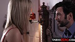 cute blonde teen rides daddy cowgirl style taboo