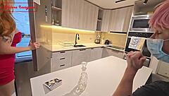 ¡No Tengo Cena Listo y Mi Esposo Me Castiga con Creampie Doggystyle!