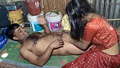 Raw passion surges as Indian couple fucks nude hardcore style