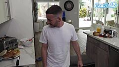 yo check this sexy latina milf housewife riding stepson to squirting orgasm