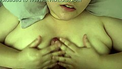 Sensual Handjob Titfuck Ends in Surprise Cumshot