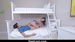 Petite teen stepsis caught riding old stepbro's monster cock cowgirl pov famlust