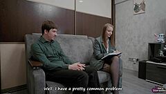 doctor i can't get hard? sexologist fucks me doggystyle and surprise creampie! 😍💦