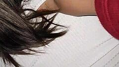 what if i catch my oiled curvy madrastra flashing huge natural tits in my room