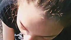 le chupo la pija a mi pareja lynela nira y king gontier 😍💦 big cock blowjob till cumshot facial