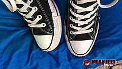 wanna worship cassandra cain's sneakers socks feet and tattooed legs?