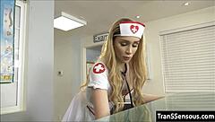 patient gets suggestive shemale nurse bent over asshole fucked in hospital