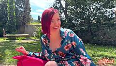 margot's big tits milf body gets pounded by two huge cocks 🔥💦