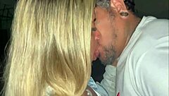 hubby watch your wife rub grind suck huge cock publicly with her corno