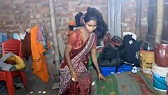 Raw passion surges as Indian couple fucks nude hardcore style