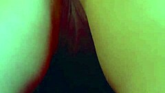 desi beauty shoves glass dildo deep in close-up wet play!