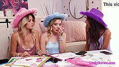 Taylor fans blowjob and fuck frenzy for free concert tickets at wild party