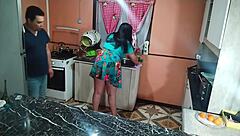 wife loves rough kitchen sex 😈 bent over dripping pussy gets pounded hard