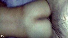 Thick milf ass cheeks spread wide for deep anal pounding on the bed.