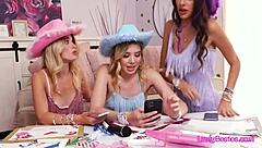 Taylor fans blowjob and fuck frenzy for free concert tickets at wild party