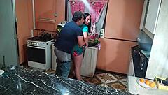 wife loves rough kitchen sex 😈 bent over dripping pussy gets pounded hard
