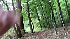 Amateur Clitlicker662 flashes pussy and masturbates to orgasm in forest