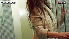 sexy milf mom teases huge tits in shower 🚿💦