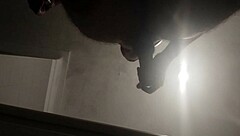 He rushes to bathroom for hot masturbation session!