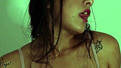 Wow! Kylei Ellish chugs massive cum load after sloppy POV deepthroat blowjob!